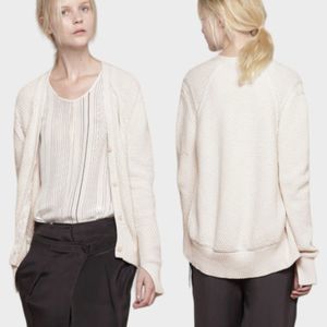 3.1 Phillip Lim Texture Stitch Knit Cardigan Women's Size Large